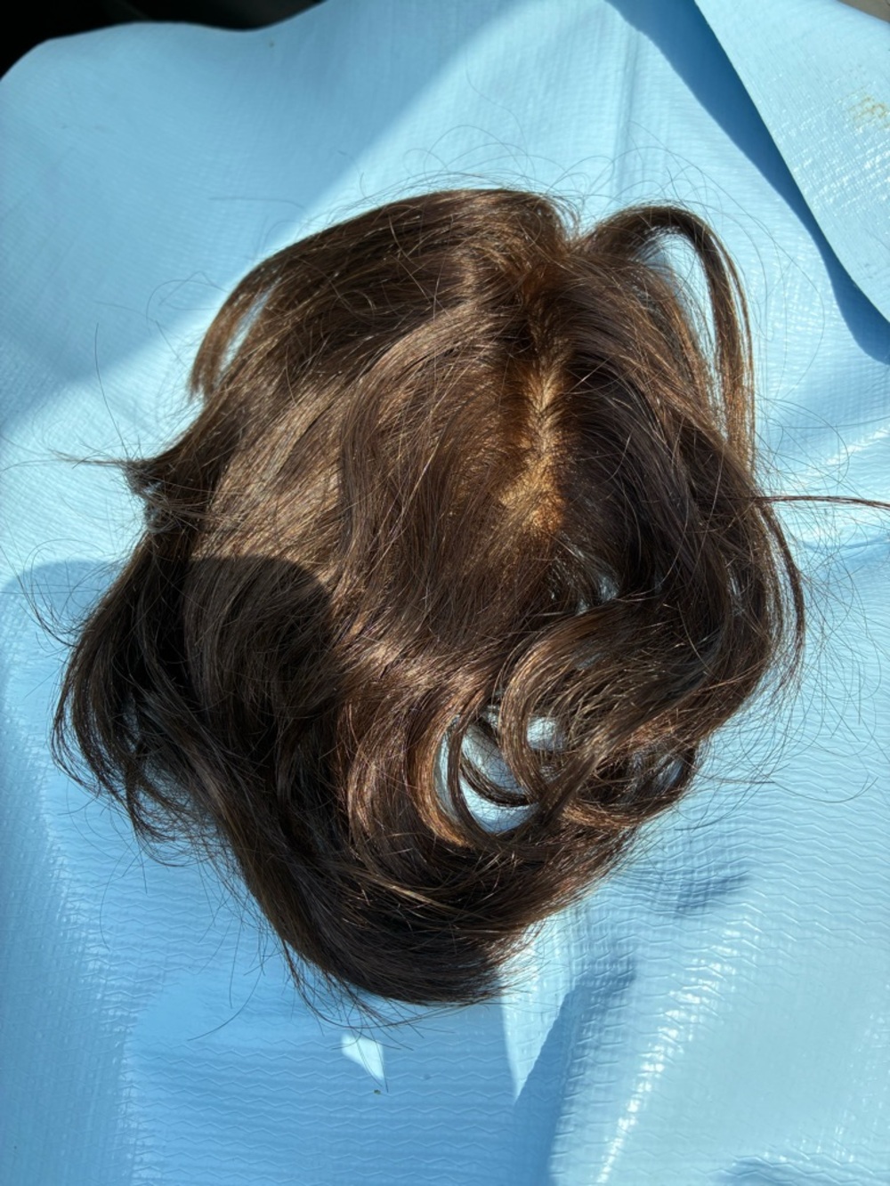 Natural Brown Women's Hair Topper - Instant Volume & Coverage
